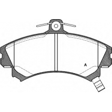 BPA0590.02 OPEN PARTS Комплект тормозных колодок, дисковый тормоз