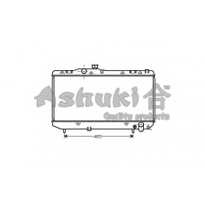 T551-12 ASHUKI Радиатор, охлаждение двигателя