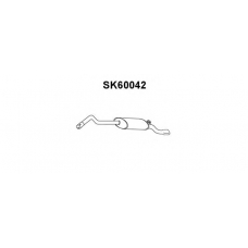 SK60042 VENEPORTE Глушитель выхлопных газов конечный