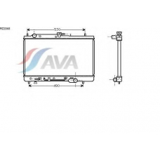 MZ2068 AVA Радиатор, охлаждение двигателя