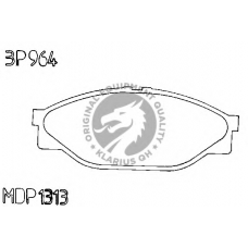 BP964 QH Benelux Комплект тормозных колодок, дисковый тормоз