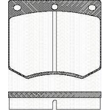 8110 16229 TRISCAN Комплект тормозных колодок, дисковый тормоз