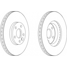 DDF1567-1 FERODO Тормозной диск