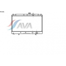 MT2086 AVA Радиатор, охлаждение двигателя