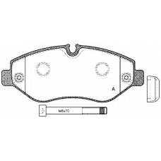 BPA1245.00 OPEN PARTS Комплект тормозных колодок, дисковый тормоз