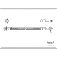 19033029 CORTECO Тормозной шланг