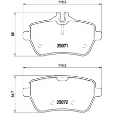 T2382 PAGID Комплект тормозных колодок, дисковый тормоз