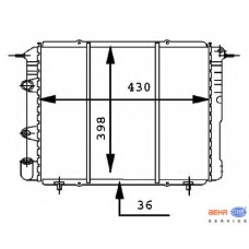 8MK 376 716-181 HELLA Радиатор, охлаждение двигателя