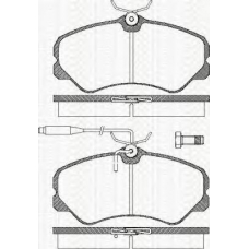 8110 10905 TRISCAN Комплект тормозных колодок, дисковый тормоз