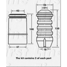 FPK7077 FIRST LINE Пылезащитный комплект, амортизатор