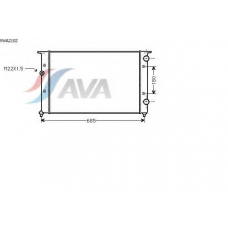 VWA2102 AVA Радиатор, охлаждение двигателя