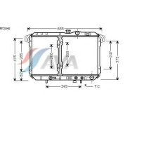MT2040 AVA Радиатор, охлаждение двигателя