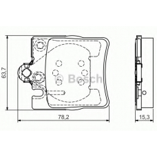 0 986 495 081 BOSCH Комплект тормозных колодок, дисковый тормоз