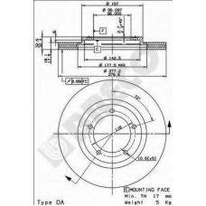 BS 8483 BRECO Тормозной диск