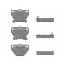 SP 470 PR SCT Комплект тормозных колодок, дисковый тормоз