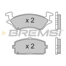 BP2324 BREMSI Комплект тормозных колодок, дисковый тормоз