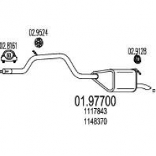 01.97700 MTS Глушитель выхлопных газов конечный