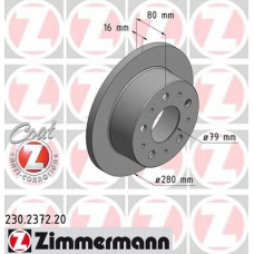 230.2372.20 ZIMMERMANN Тормозной диск