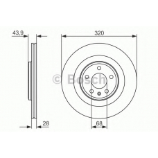 0 986 479 552 BOSCH Тормозной диск