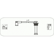 FS51 JANMOR Комплект проводов зажигания