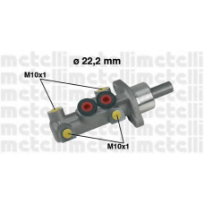 05-0390 METELLI Главный тормозной цилиндр