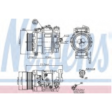 89090 NISSENS Компрессор, кондиционер