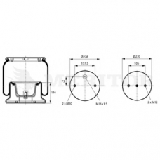 MLF8022 MERITOR Кожух пневматической рессоры