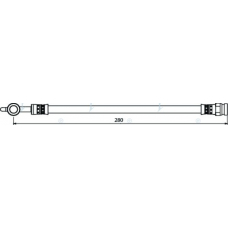 HOS4029 APEC Тормозной шланг