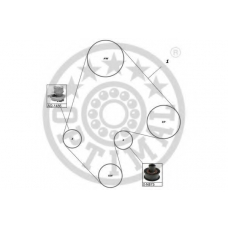 SK-1037AQ1 OPTIMAL Водяной насос + комплект зубчатого ремня