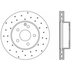 BDRS2418.25 OPEN PARTS Тормозной диск