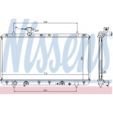 64166A NISSENS Радиатор, охлаждение двигателя