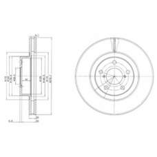 BG2827 DELPHI Тормозной диск