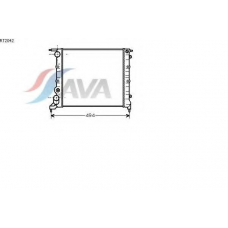 RT2042 AVA Радиатор, охлаждение двигателя