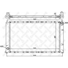 10-26281-SX STELLOX Радиатор, охлаждение двигателя