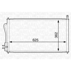 350203228000 MAGNETI MARELLI Конденсатор, кондиционер