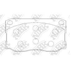 PN0417 NiBK Комплект тормозных колодок, дисковый тормоз