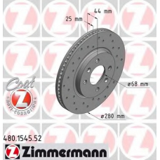 480.1545.52 ZIMMERMANN Тормозной диск