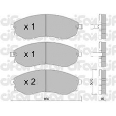 822-517-0 CIFAM Комплект тормозных колодок, дисковый тормоз