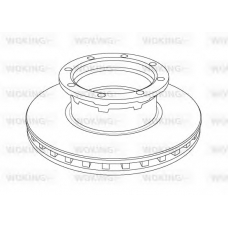 NSA1056.20 WOKING Тормозной диск