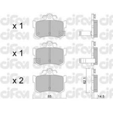 822-691-1 CIFAM Комплект тормозных колодок, дисковый тормоз