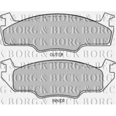 BBP1226 BORG & BECK Комплект тормозных колодок, дисковый тормоз