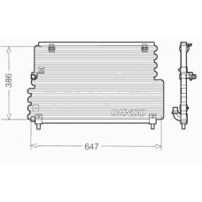 DCN33004 DENSO Конденсатор, кондиционер