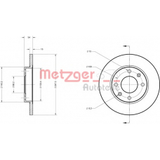 6110085 METZGER Тормозной диск