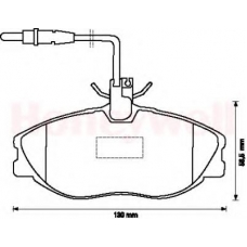 571898X BENDIX Комплект тормозных колодок, дисковый тормоз