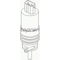 500 555 TOPRAN Водяной насос, система очистки фар