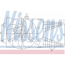 85160 NISSENS Вентилятор, охлаждение двигателя