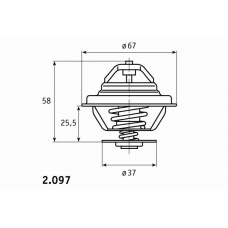 2.097.71 BEHR Термостат, охлаждающая жидкость