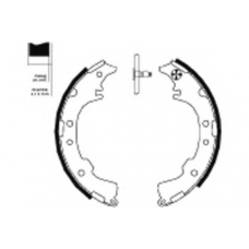 8DB 355 000-251 HELLA Комплект тормозных колодок