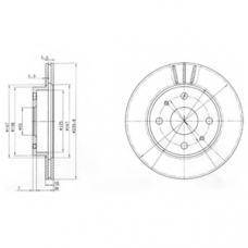 BG3555 DELPHI Тормозной диск