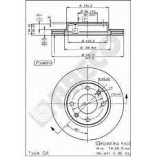 BS 7874 BRECO Тормозной диск